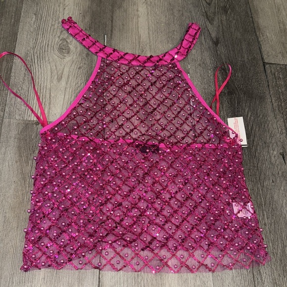 Transparent shimmer & pearl top - Picture 2 of 7